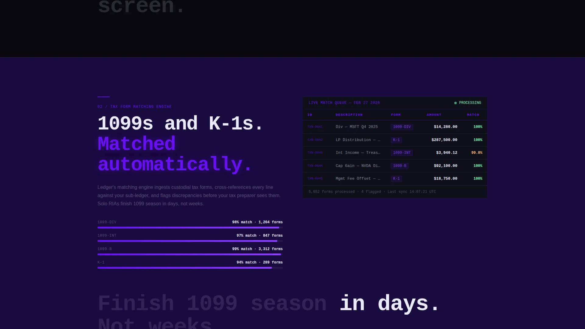 Accounting Software Landing Page Template
