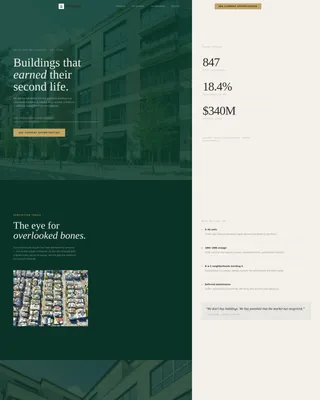 Refined Multifamily Renovation Landing Page Template