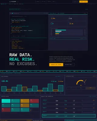Financial Analytics Dashboard Landing Page Template