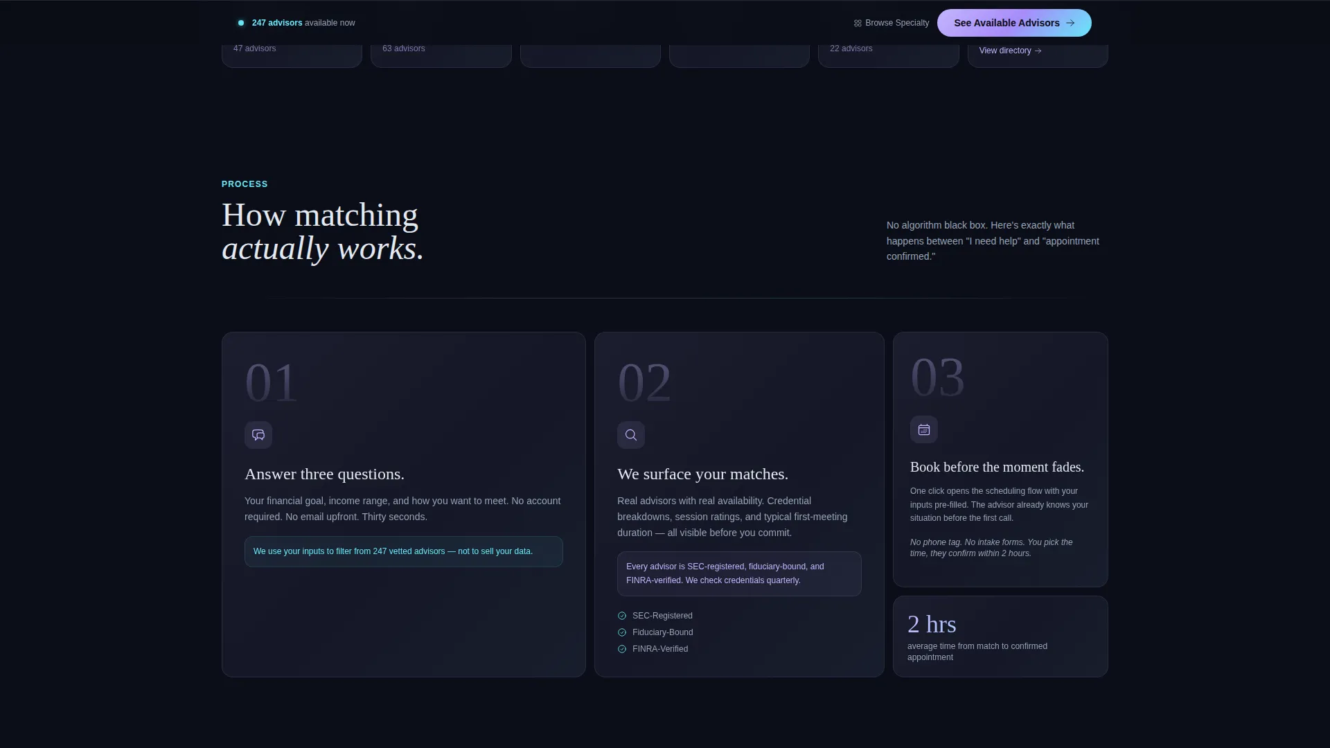 Financial Advisor Booking Landing Page Template