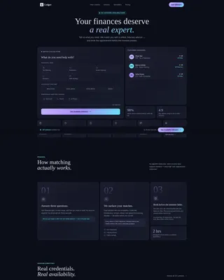 Financial Advisor Booking Landing Page Template