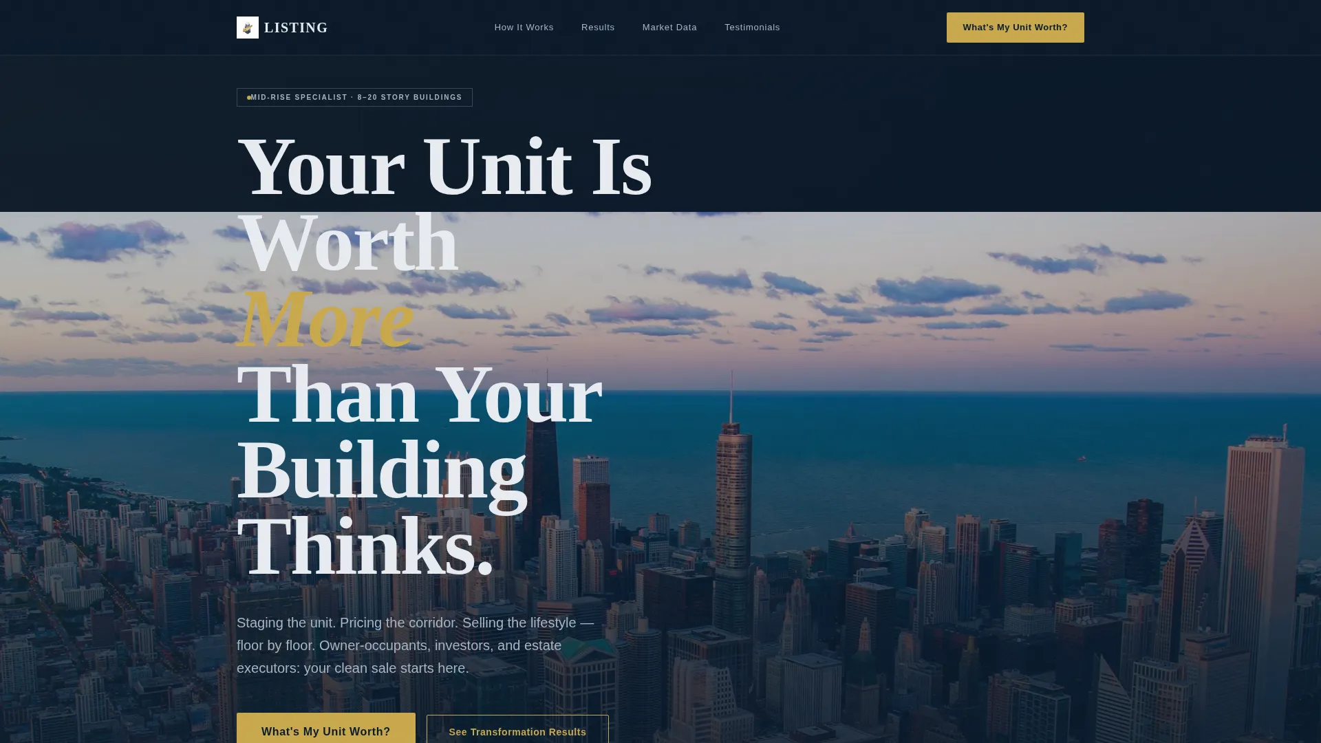 Panoramic Midrise Landing Page Template