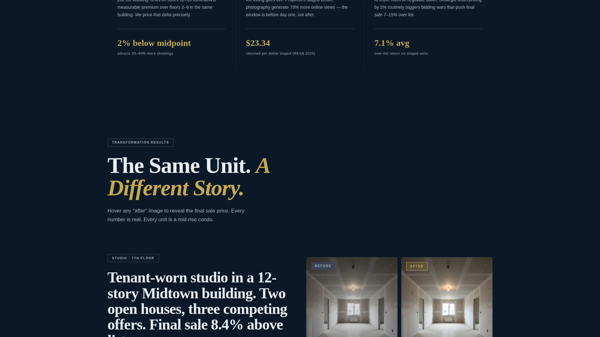 Panoramic Midrise Landing Page Template
