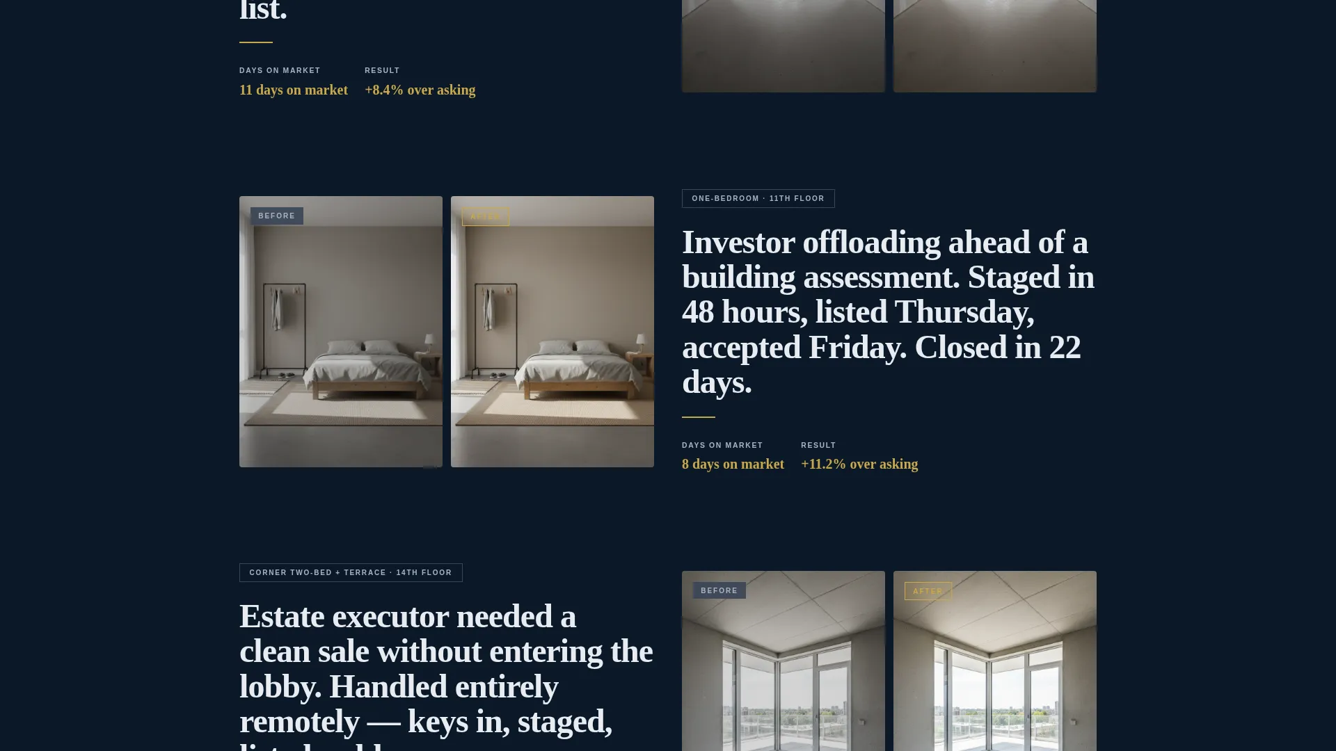 Panoramic Midrise Landing Page Template