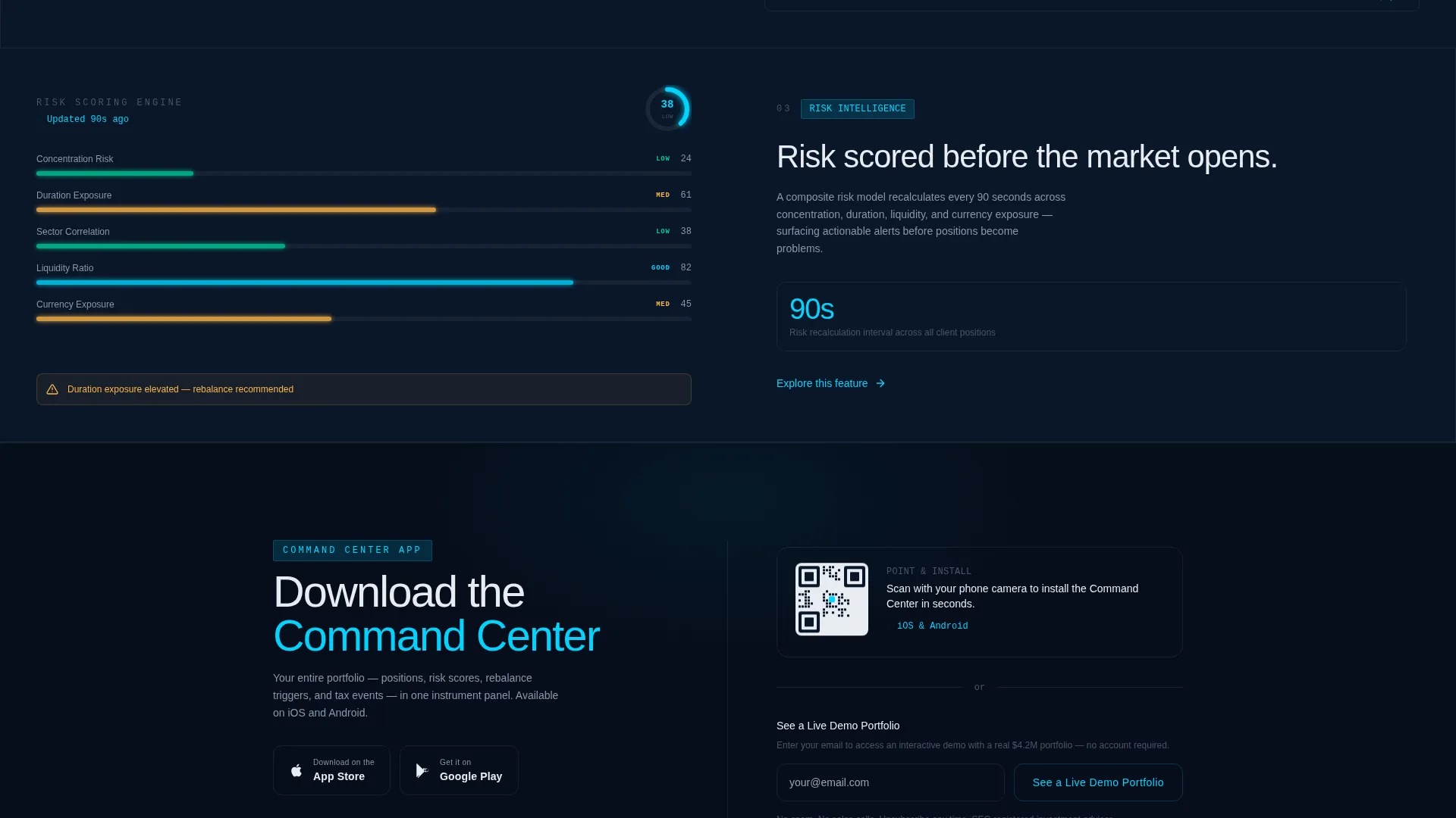 Financial Services Software Portfolio Website Template