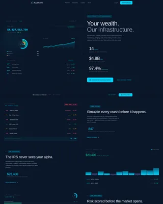 Financial Services Software Portfolio Website Template
