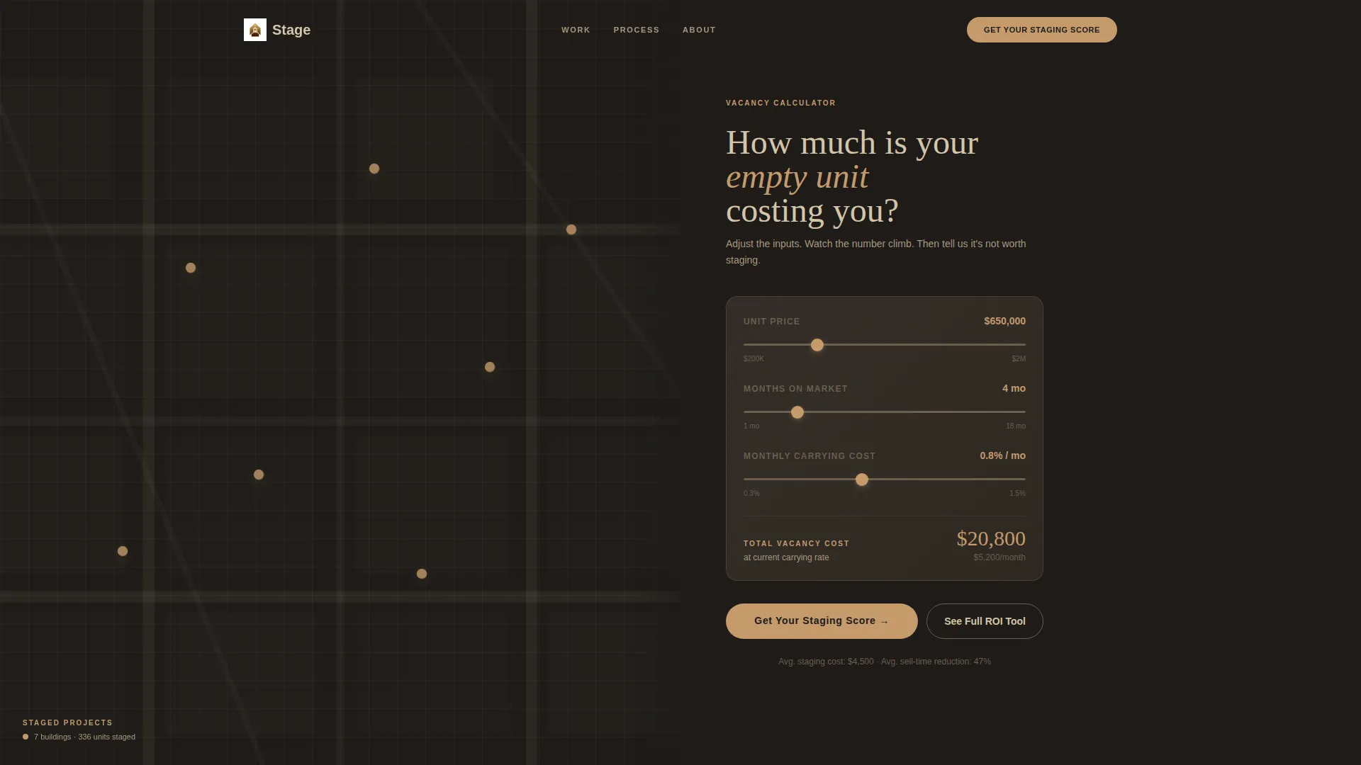 Immersive Residential Staging Landing Page Template