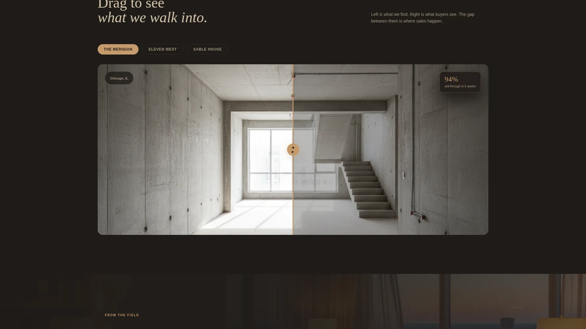 Immersive Residential Staging Landing Page Template