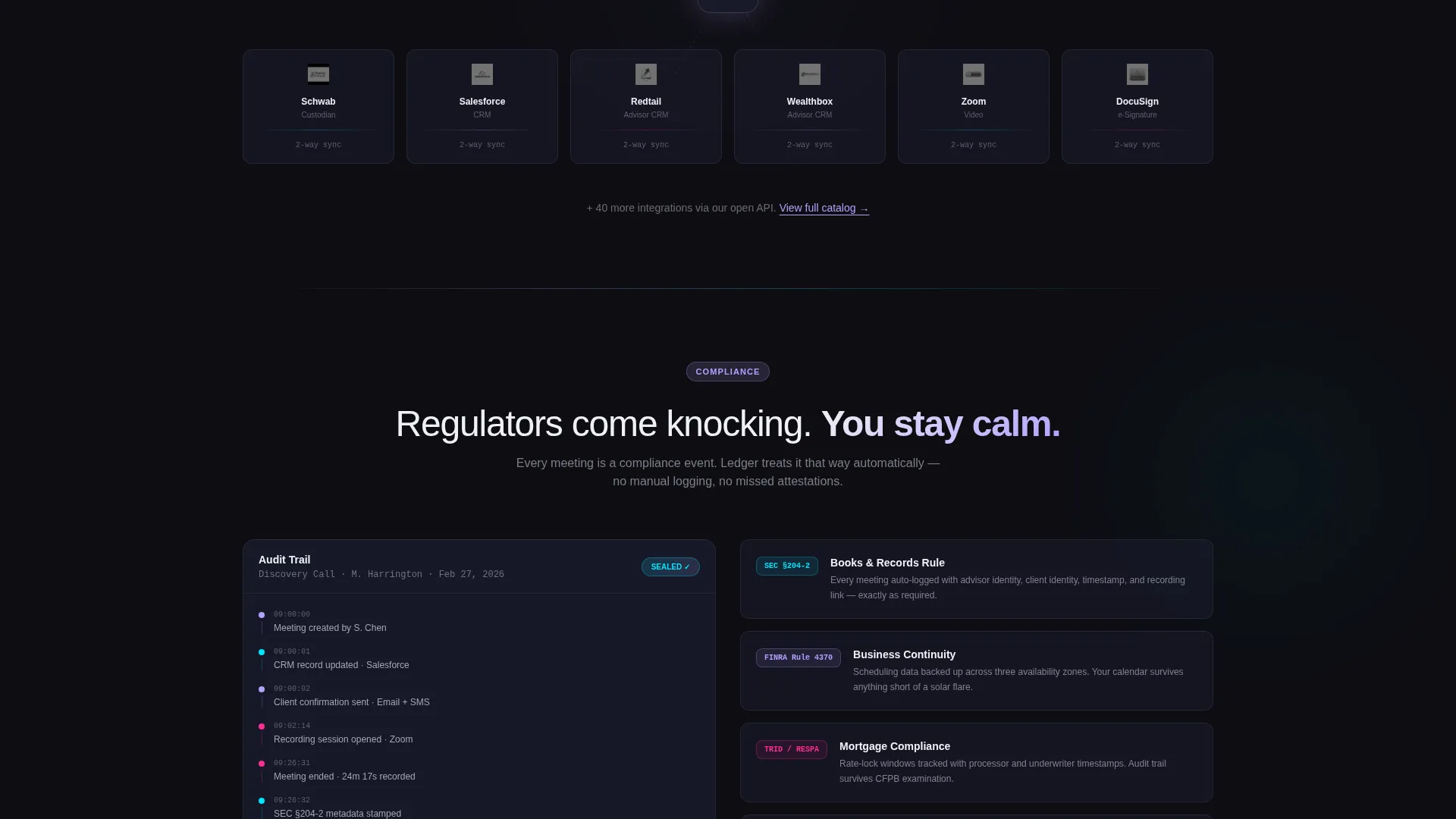 Financial Services Software & SaaS Booking Website Template