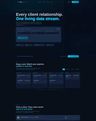 Intelligent Fintech Services Landing Page Template