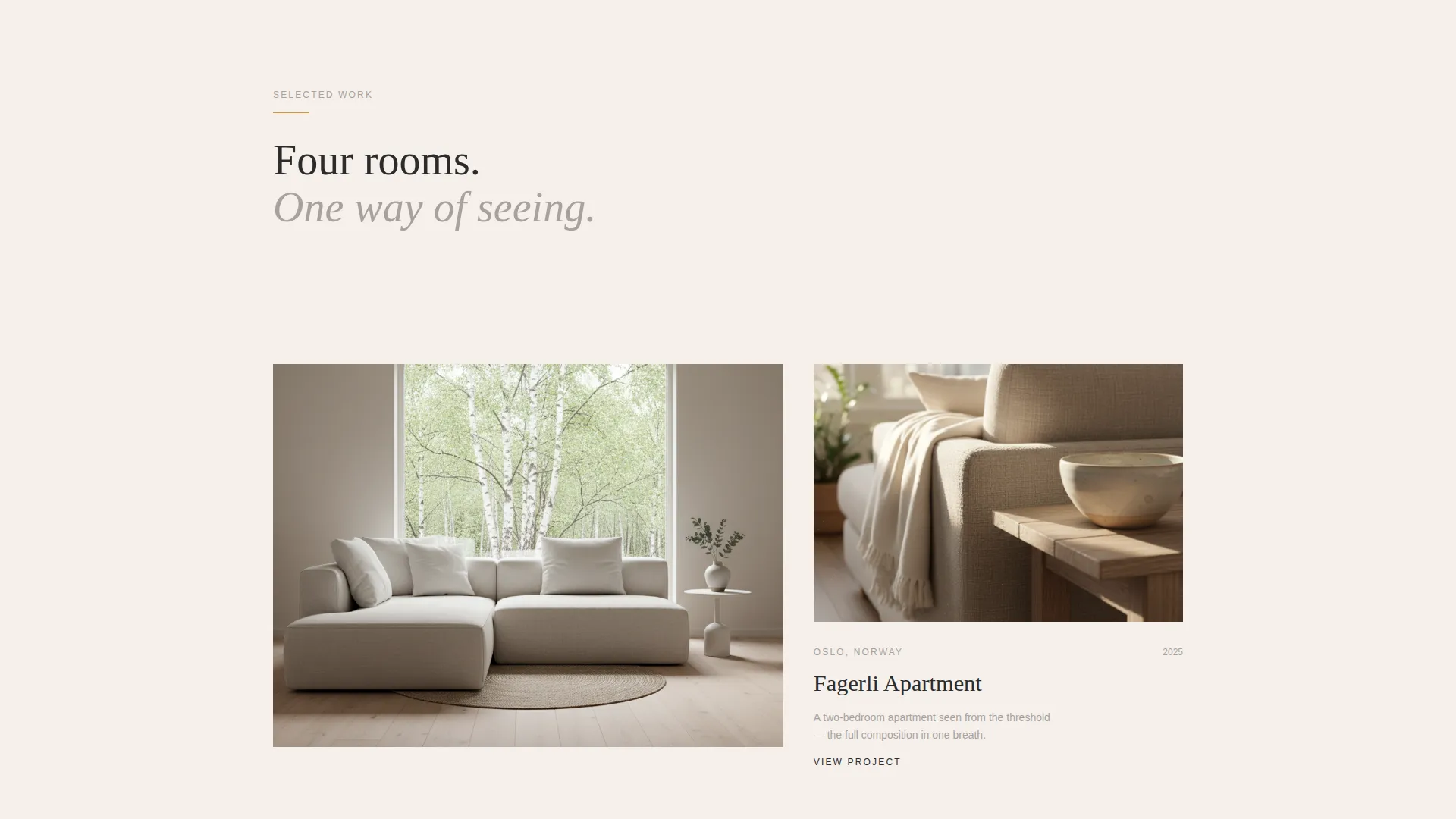Interior Design Landing Page Template
