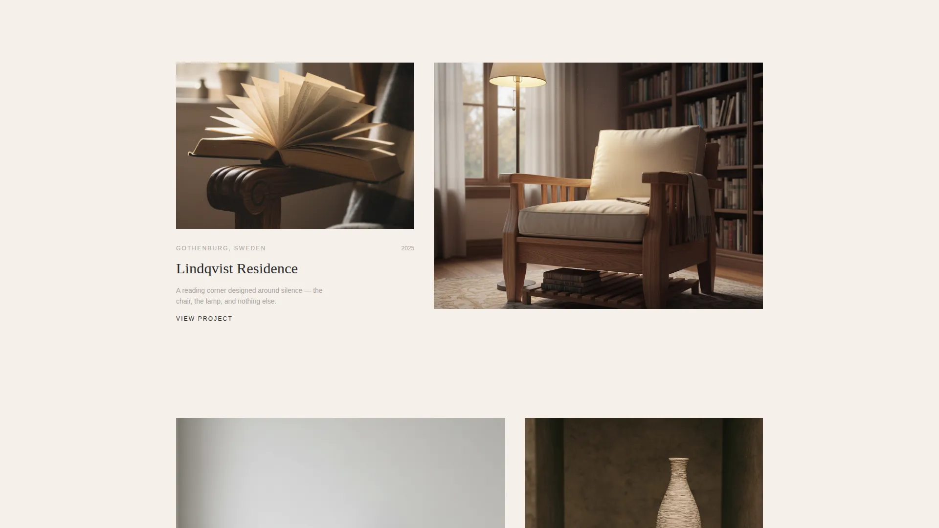 Interior Design Landing Page Template