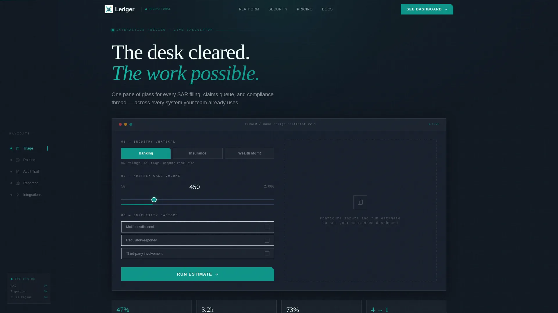 Financial Services Software Cost Calculator Website Template