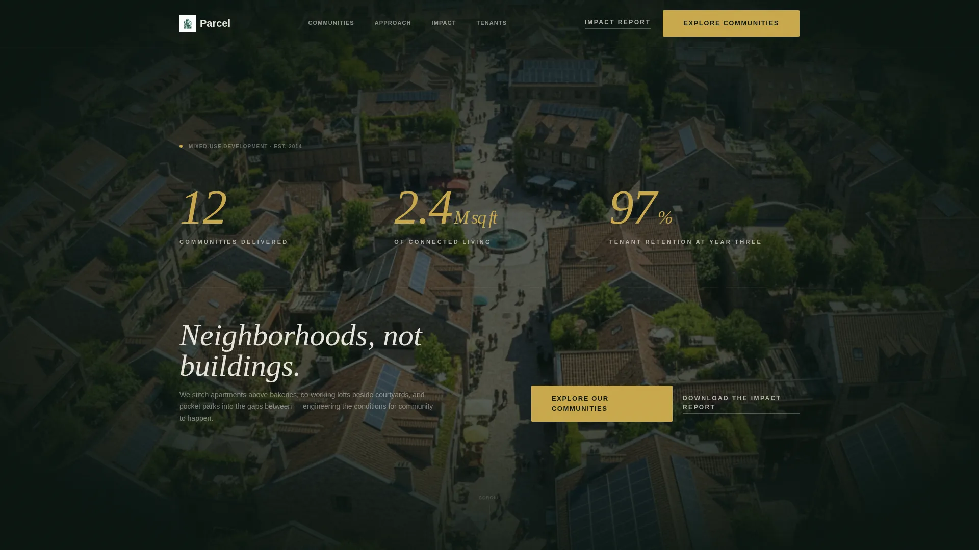 Mixed-Use Developer Landing Page Template