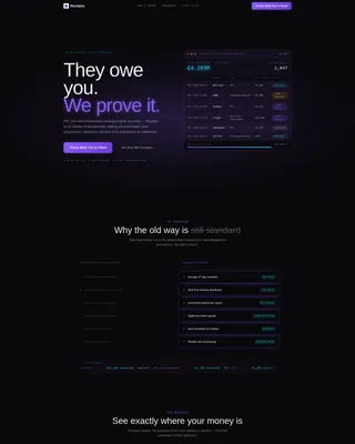 Financial Services Software Pricing Website Template