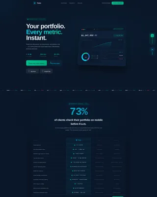 Financial Services Digital Presence Reviews Website Template