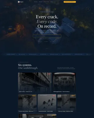Mixed-Use Building Inspector Landing Page Template