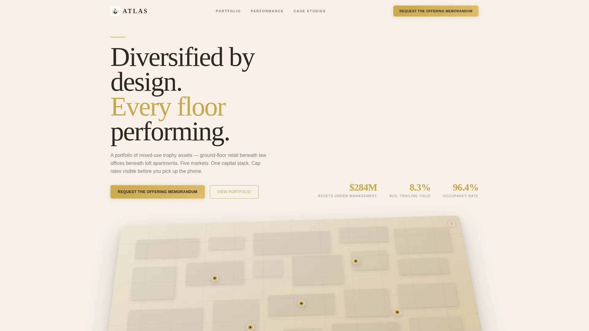 Mixed-Use Real Estate Investor Landing Page Template
