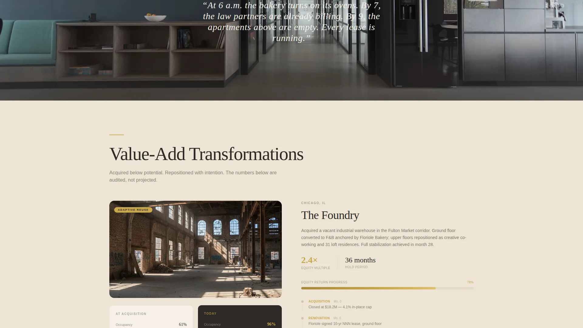 Mixed-Use Real Estate Investor Landing Page Template