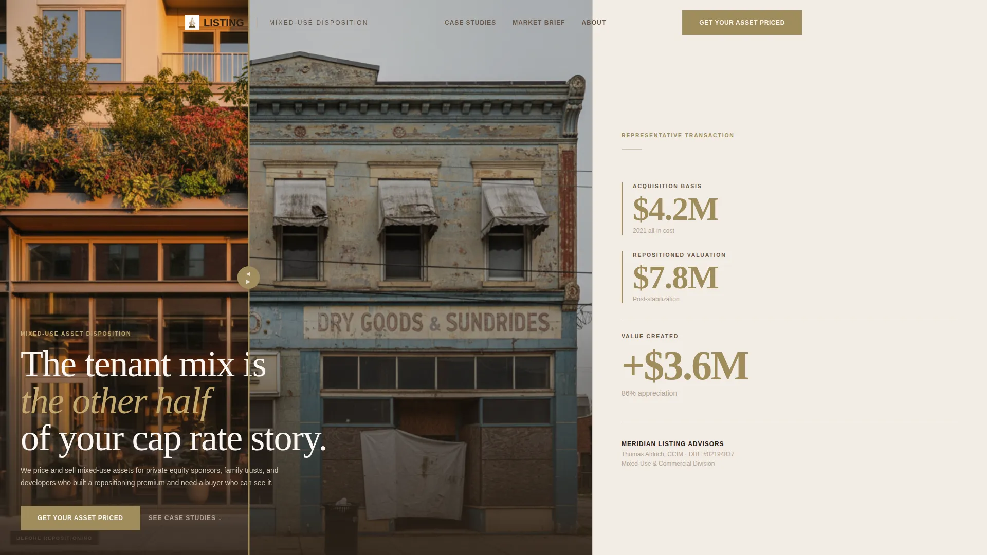 Executive Mixeduse Landing Page Template