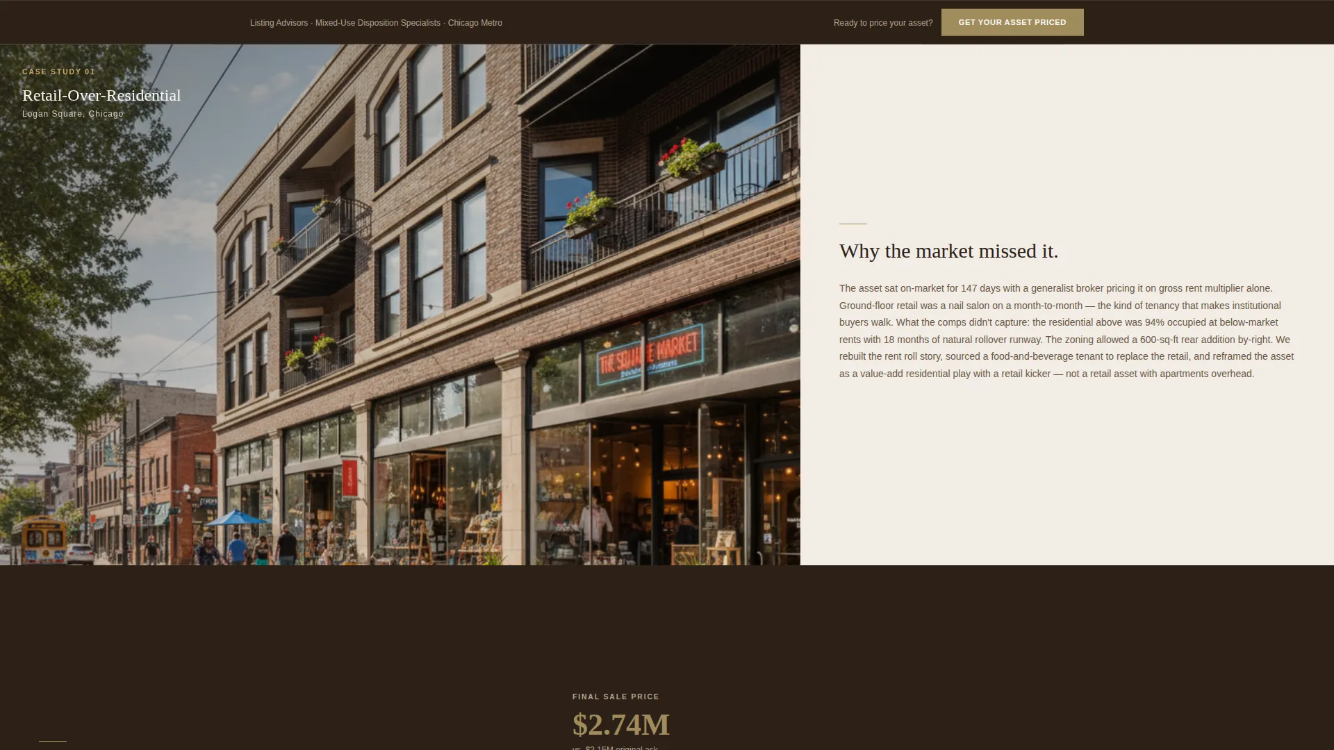 Executive Mixeduse Landing Page Template