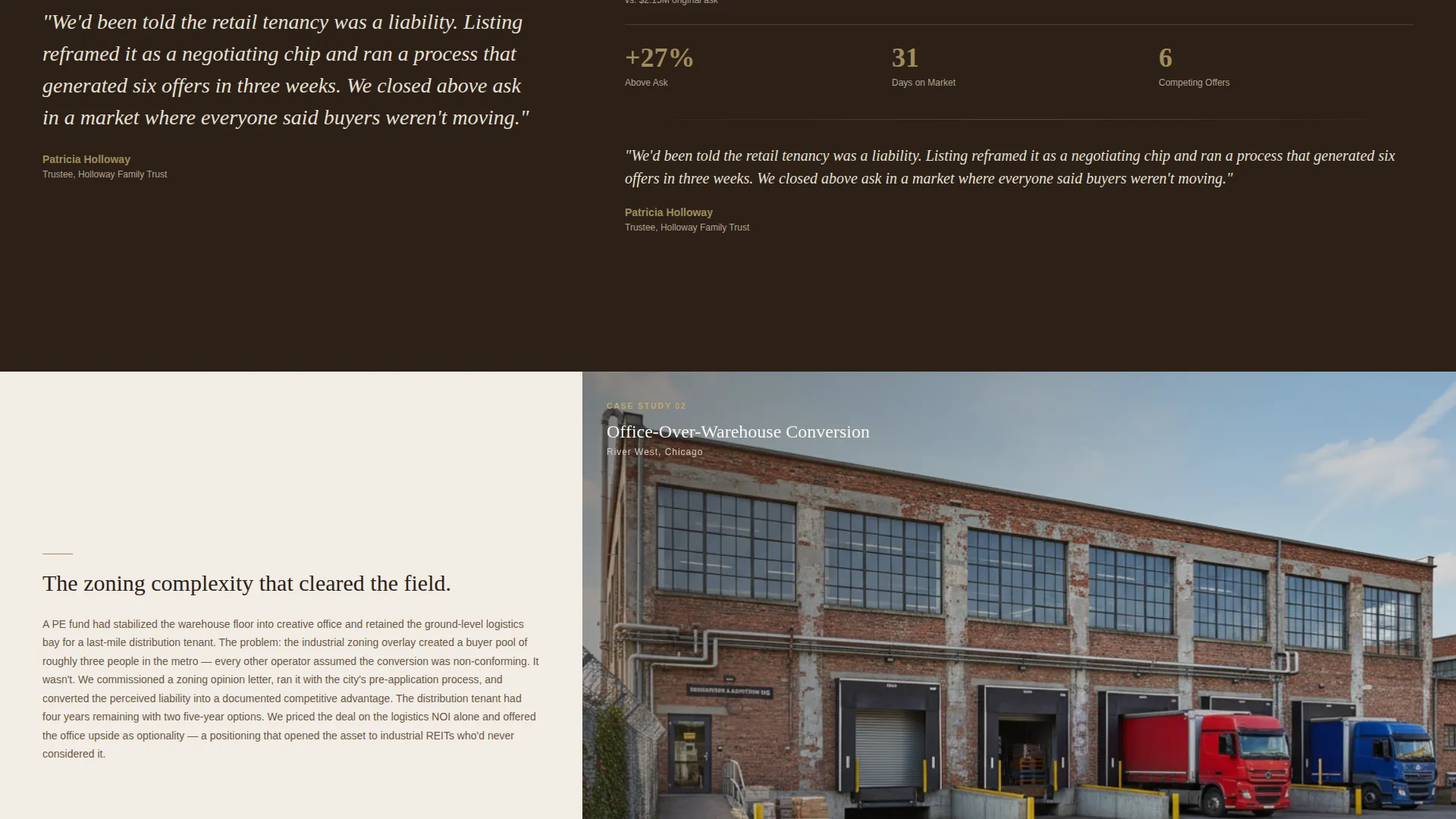Executive Mixeduse Landing Page Template