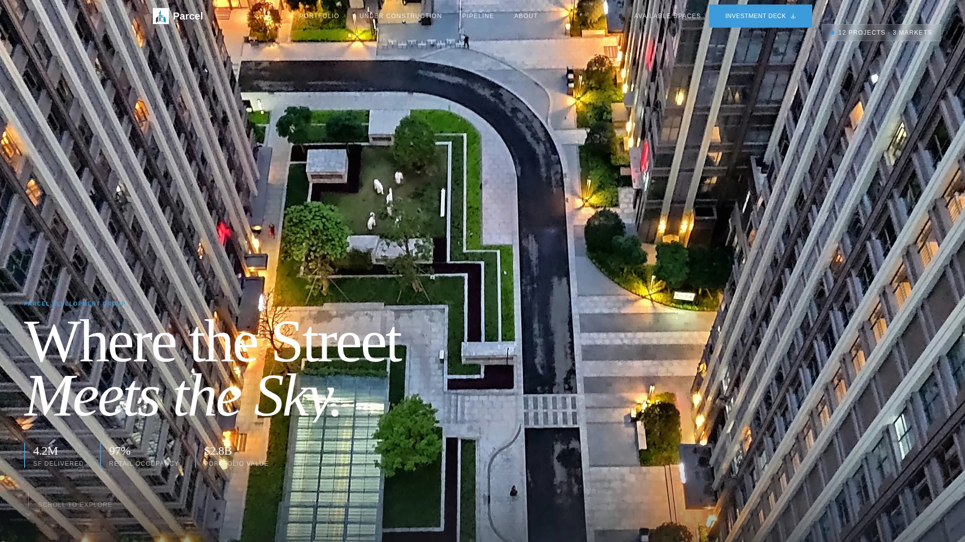 Mixed-Use Developer Gallery & Detail Landing Page