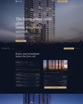 Mixed-Use Development Photography Landing Page