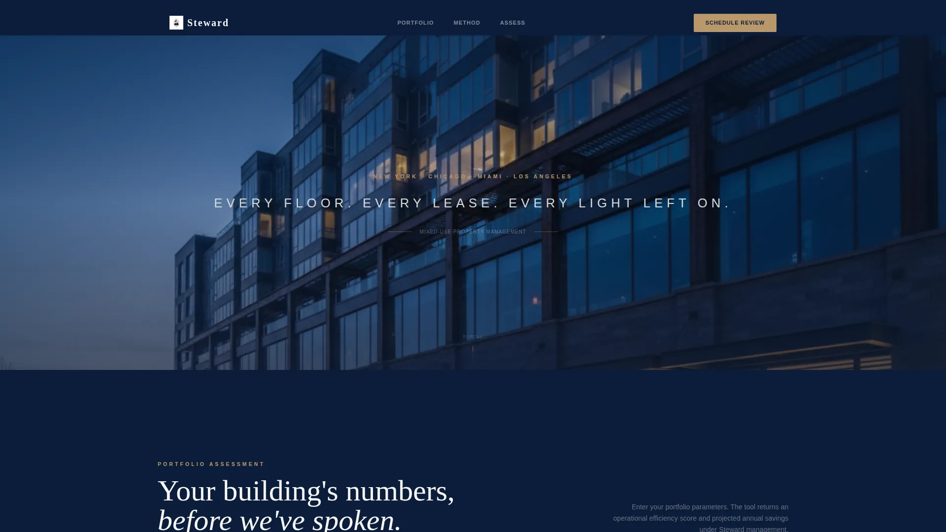 Elite Mixed-Use Property Landing Page Template