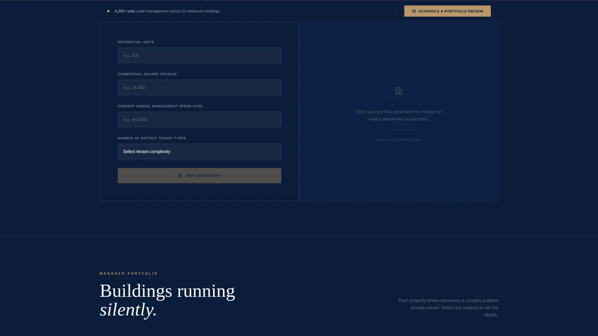 Elite Mixed-Use Property Landing Page Template