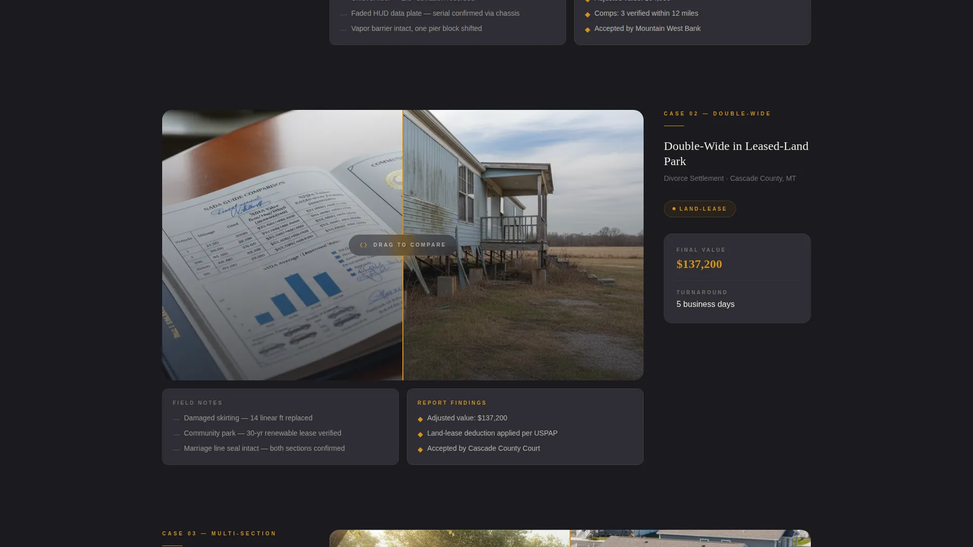 Manufactured Home Appraiser Landing Page Template