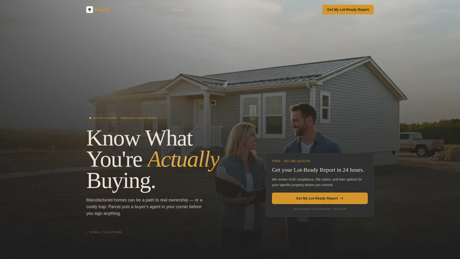 Manufactured Home Buyer's Agent Landing Page Template