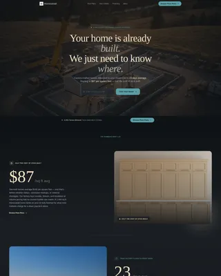 Manufactured Home Developer Landing Page Template