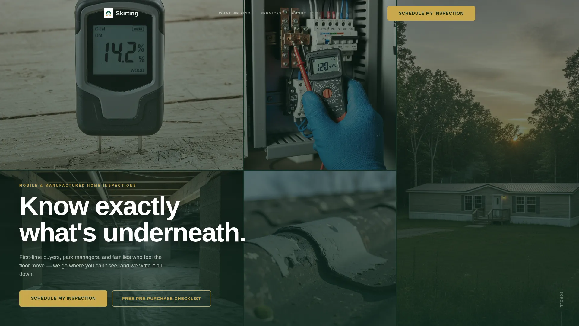 Manufactured Home Inspection Landing Page Template