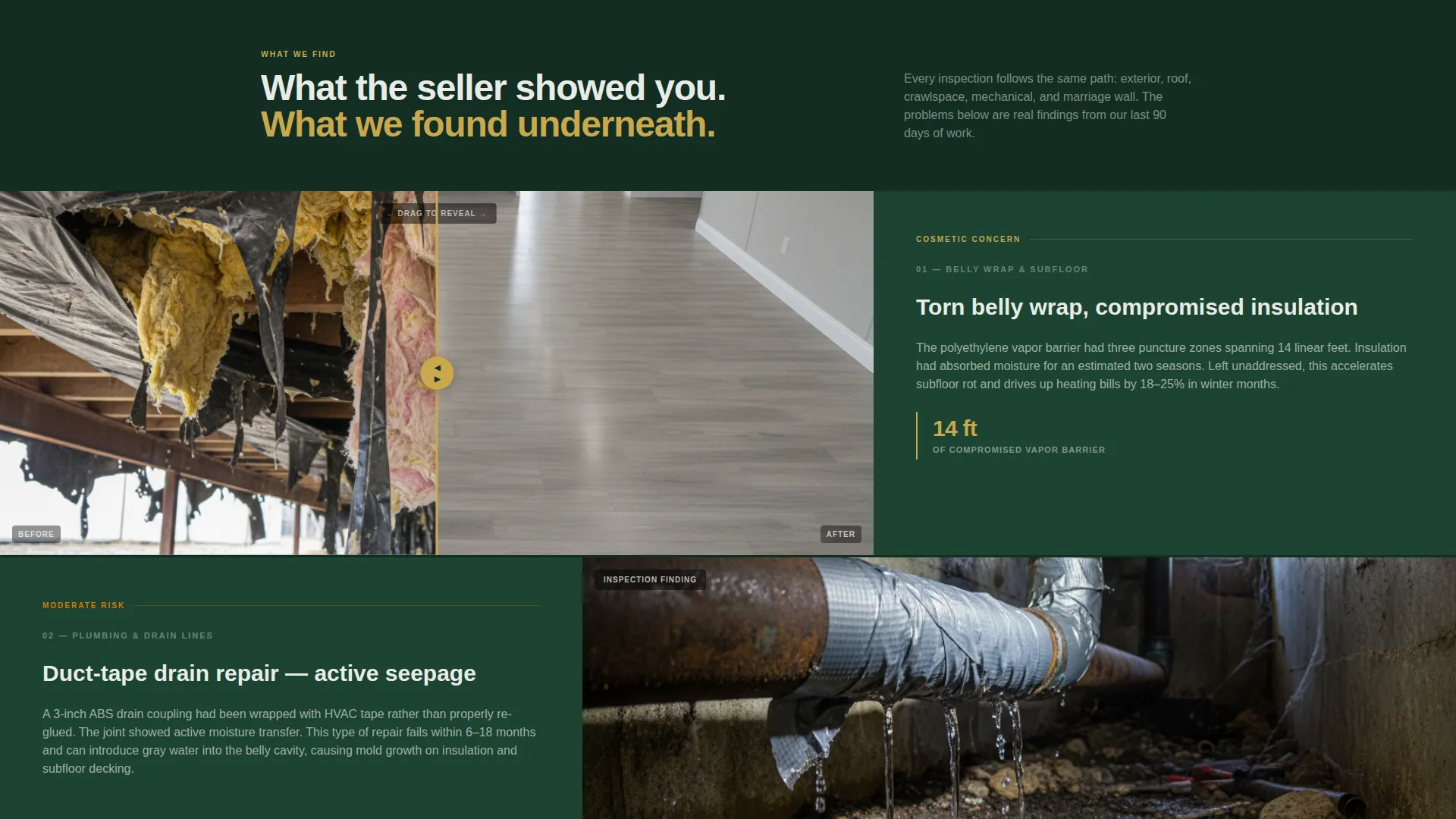 Manufactured Home Inspection Landing Page Template