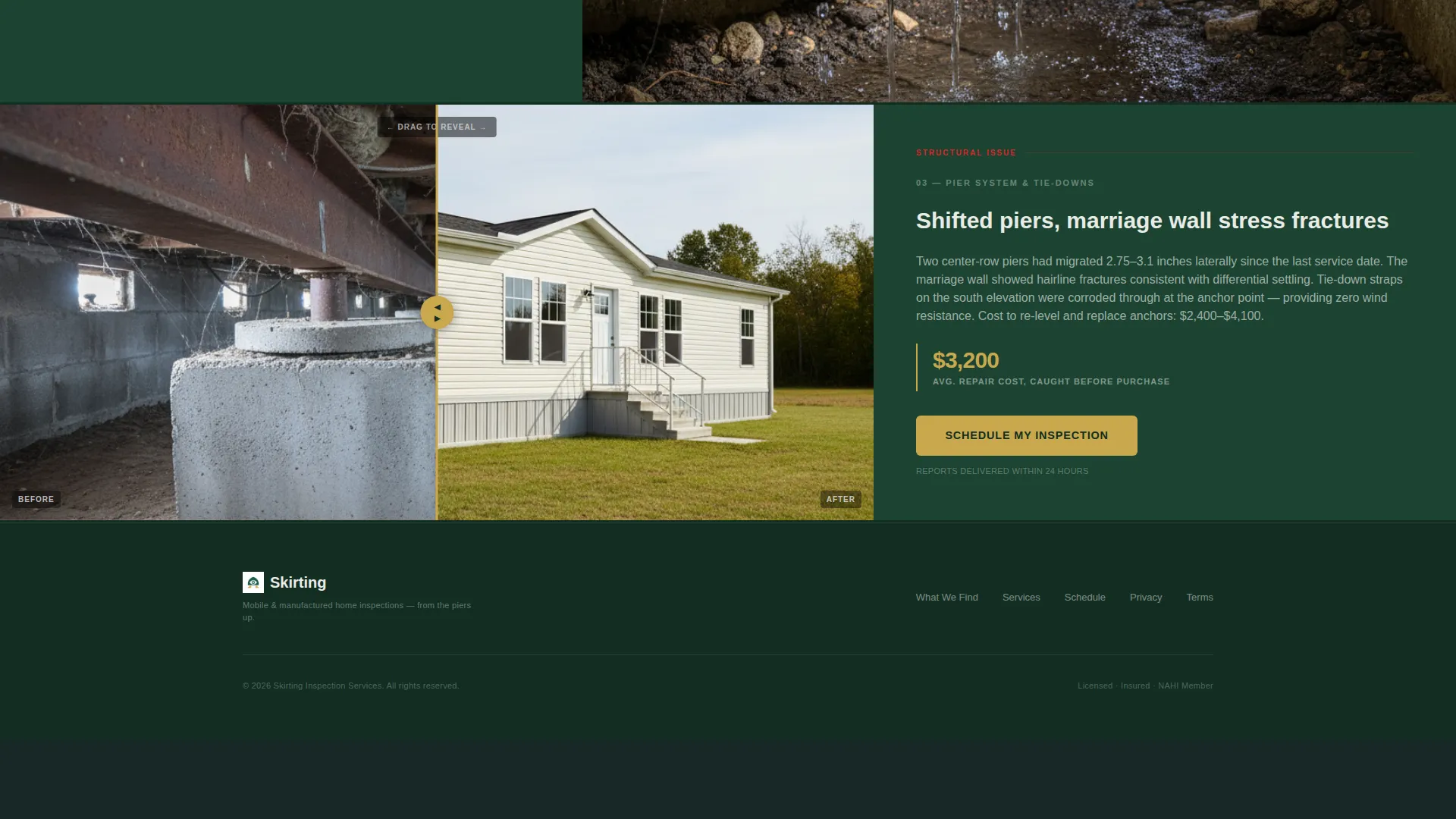 Manufactured Home Inspection Landing Page Template