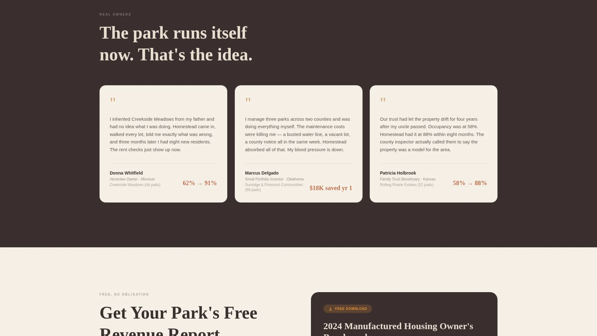 Reliable Manufactured Home Landing Page Template
