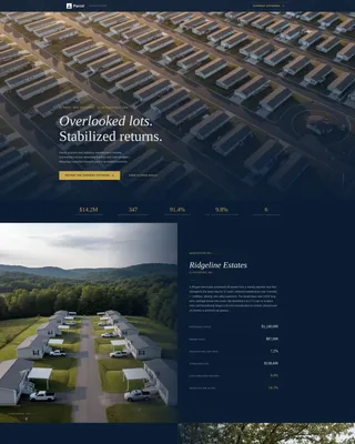 Manufactured Housing Investor Landing Page Template