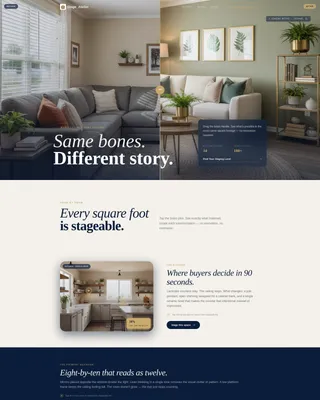Staging Landing Page for Mobile Home Studios