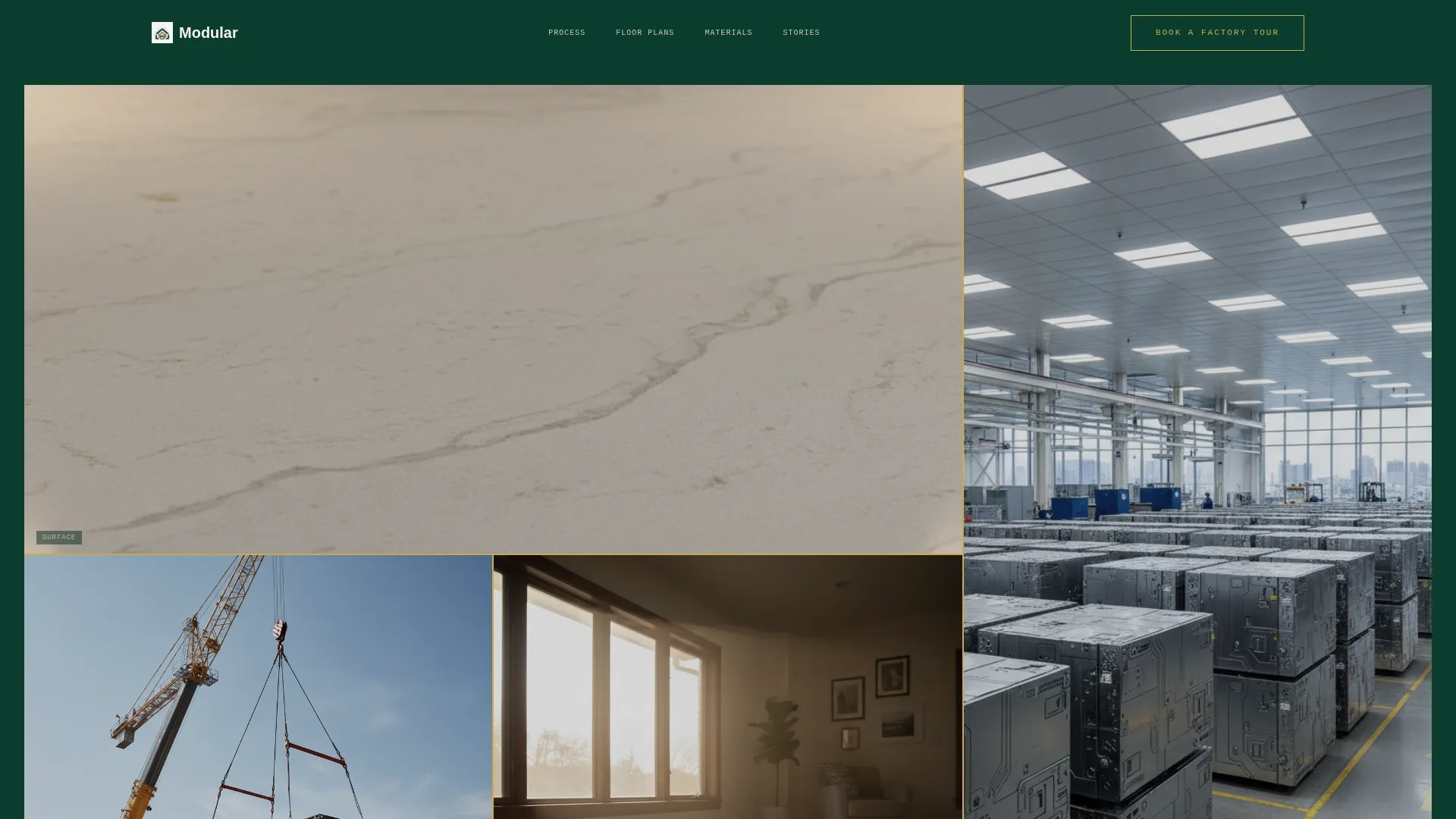 Home Developer Landing Page Template | Precision Card Grid