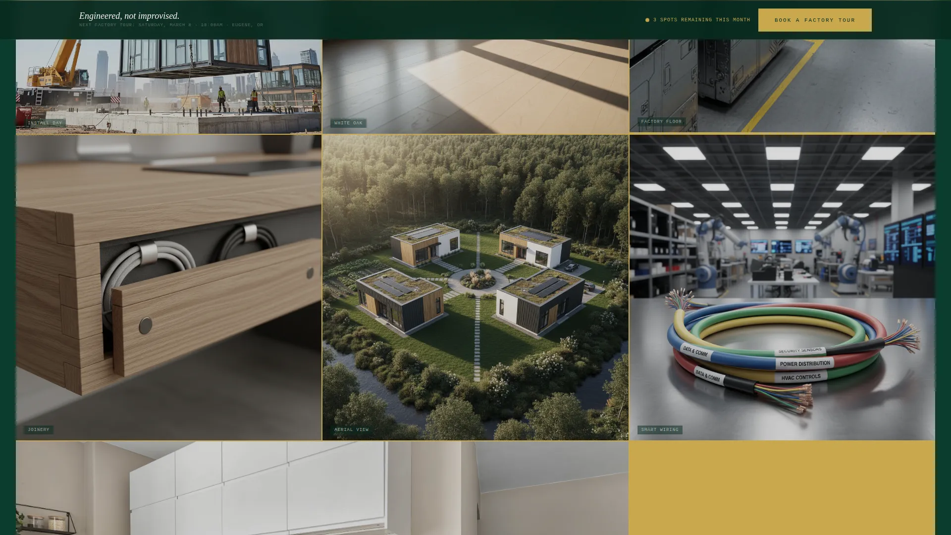 Home Developer Landing Page Template | Precision Card Grid