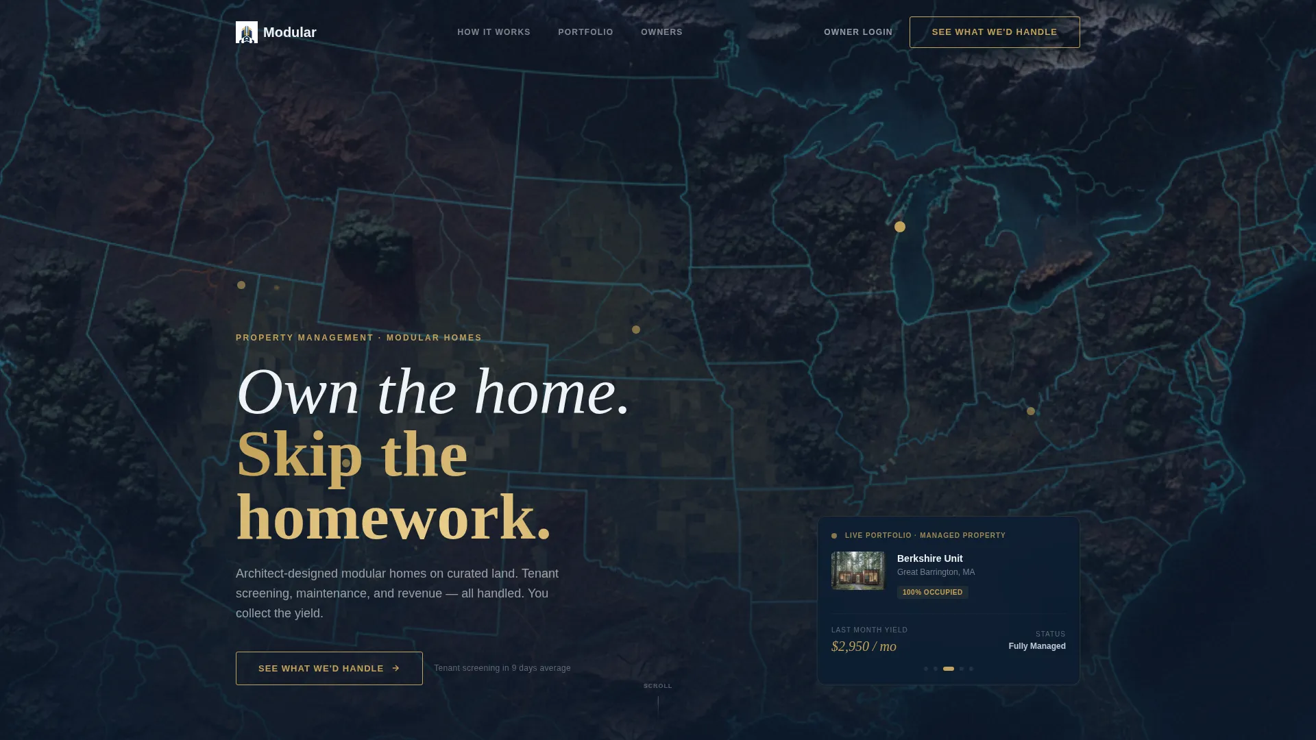 Home Property Management Landing Page Template