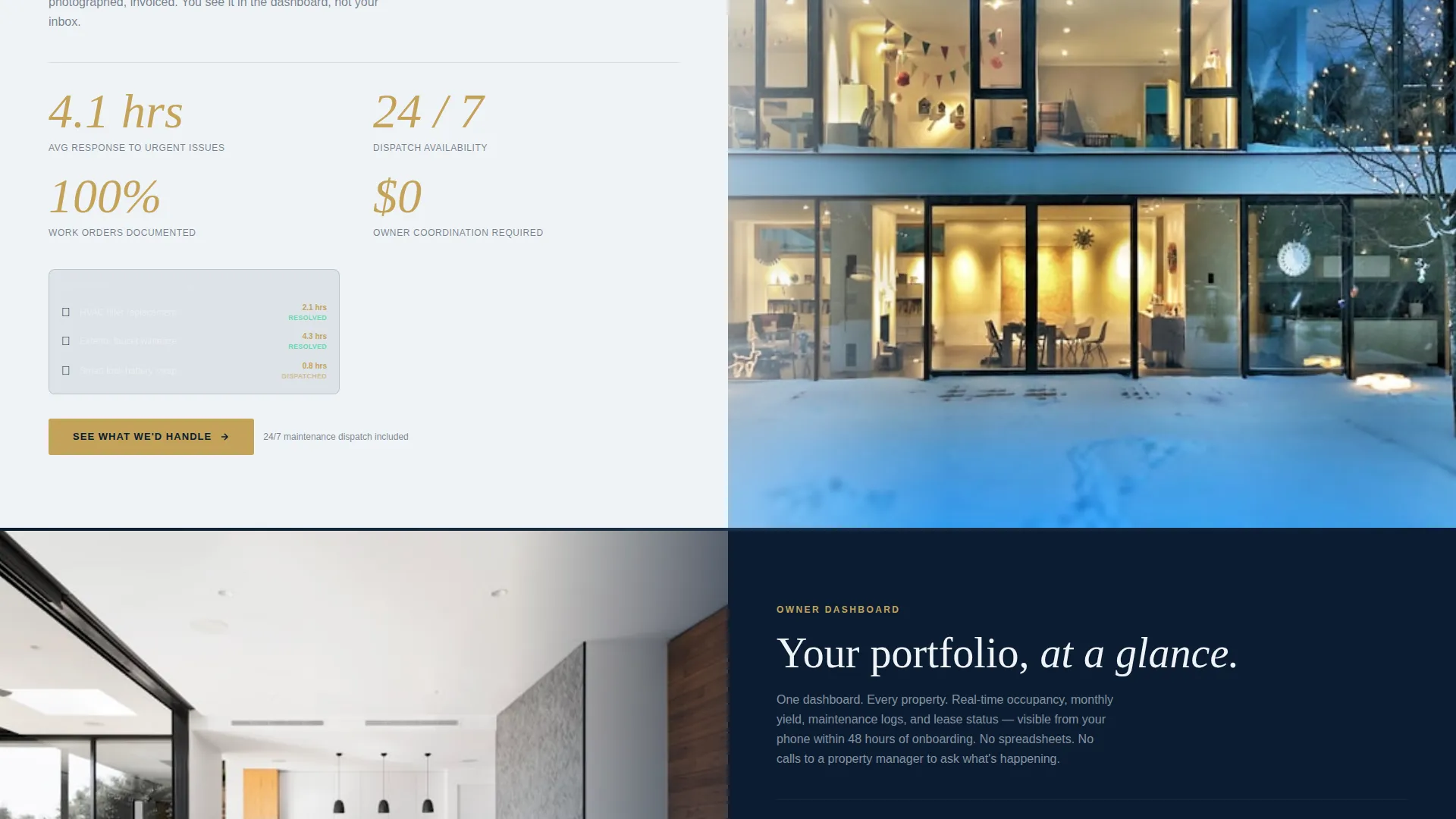 Home Property Management Landing Page Template