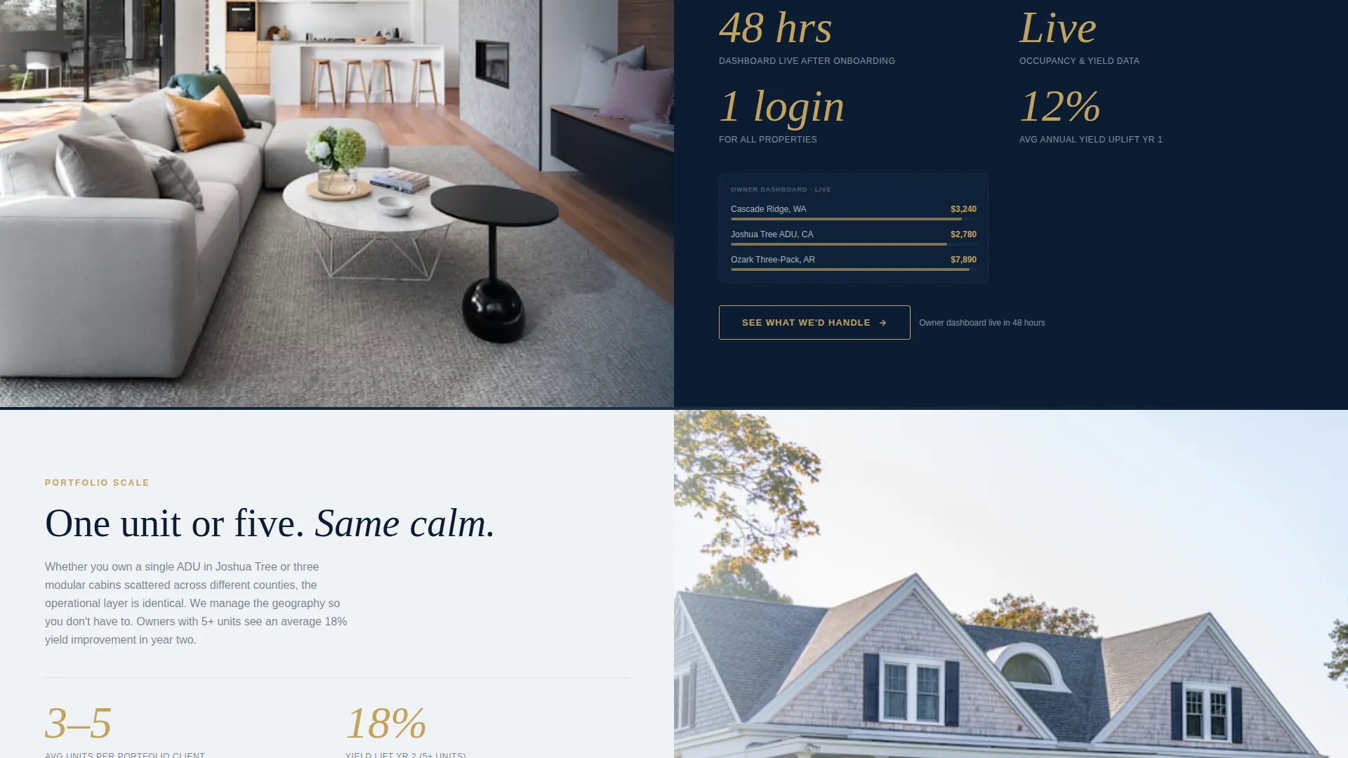 Home Property Management Landing Page Template