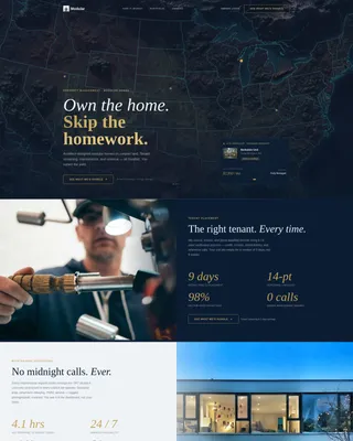 Home Property Management Landing Page Template