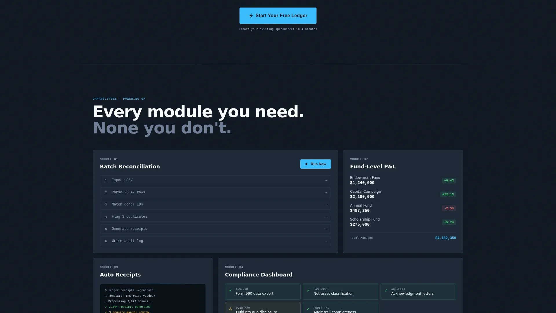 Financial Services Software Professional Website Template