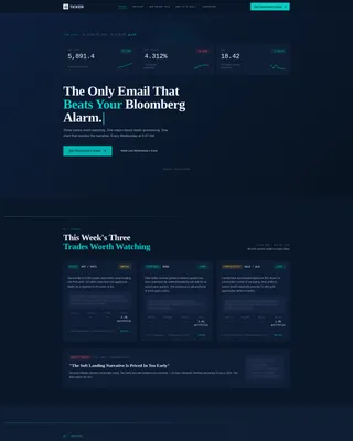 Financial Newsletter Landing Page Template