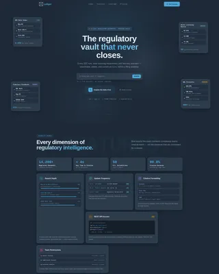 Financial Compliance Knowledge Base Landing Page
