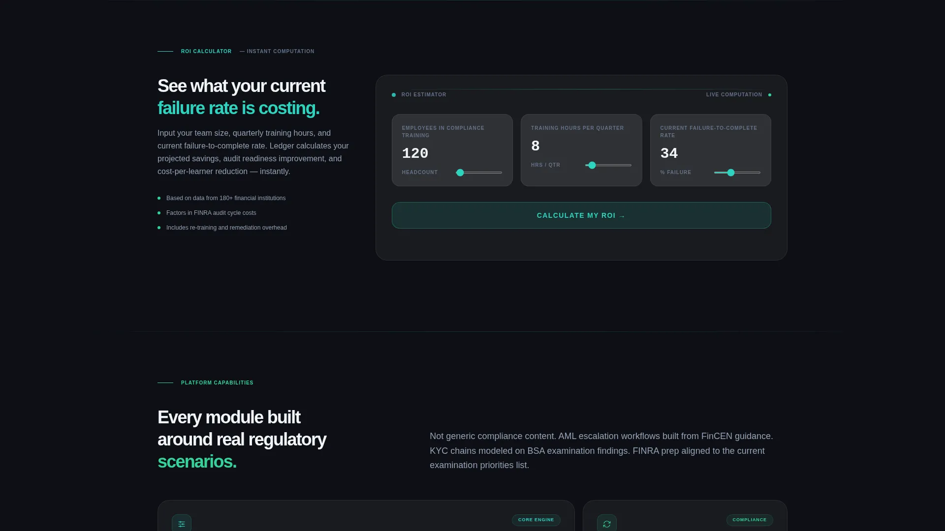 Smart Regulatory Compliance Landing Page Template
