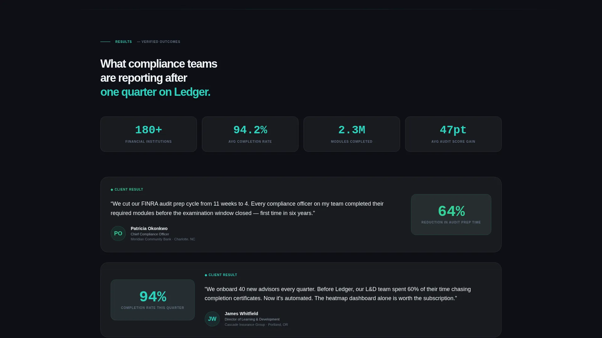 Smart Regulatory Compliance Landing Page Template